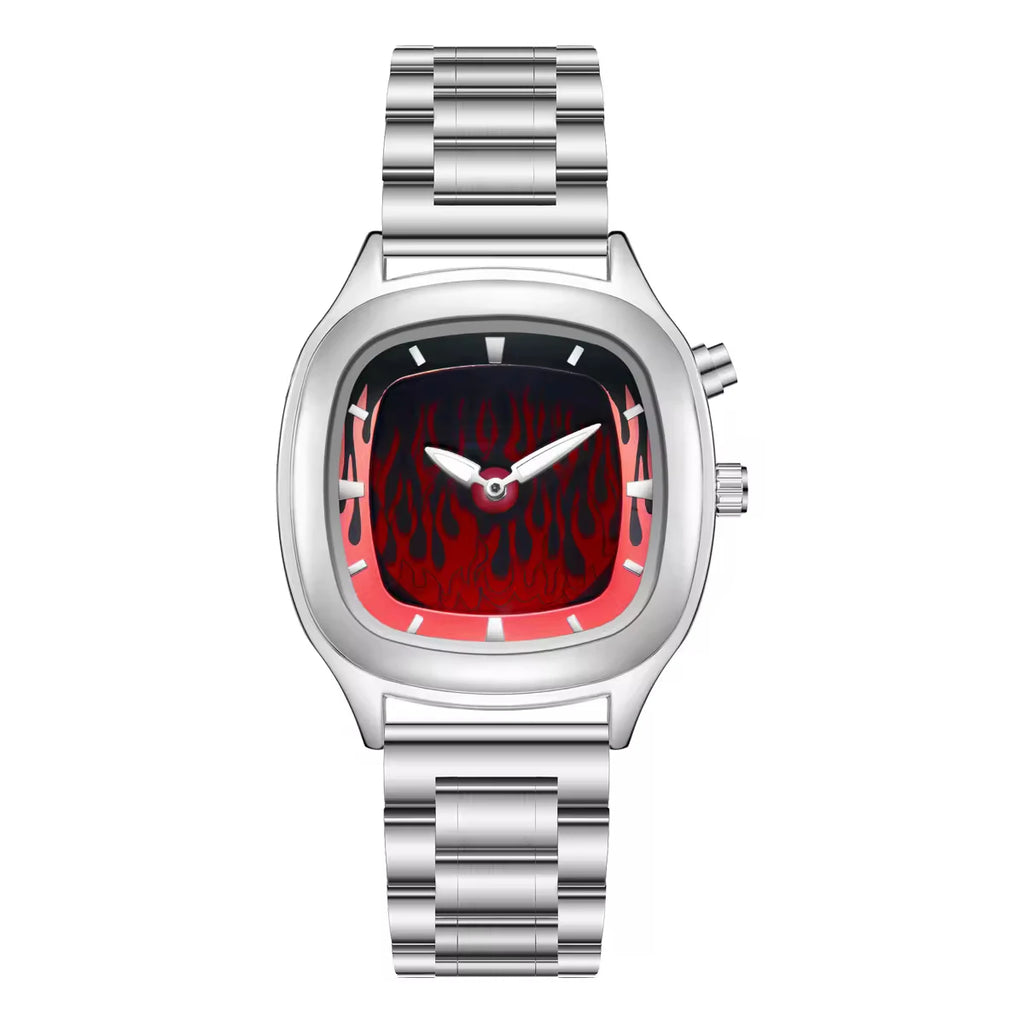Dynamic Digital Display Fire Dragon Pattern Quartz