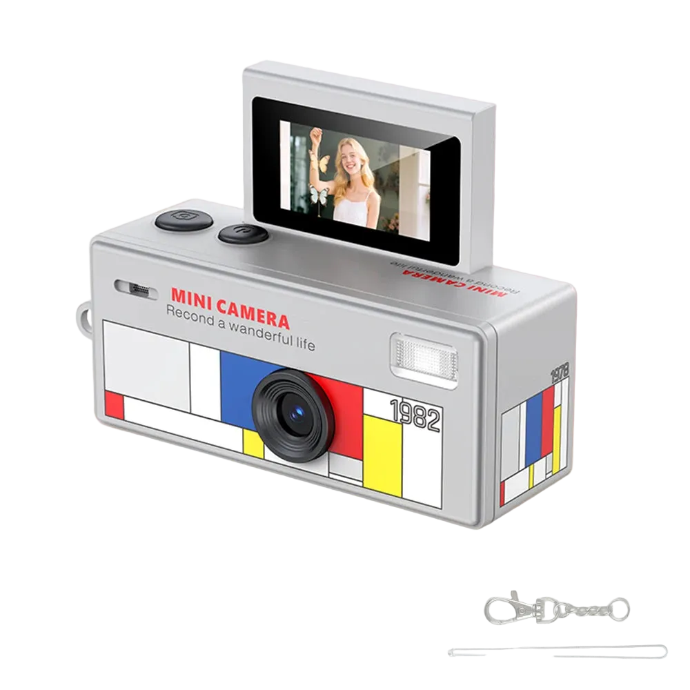 VERO ONE Mini Digitalkamera – CCD Digicam mit Flip-Display